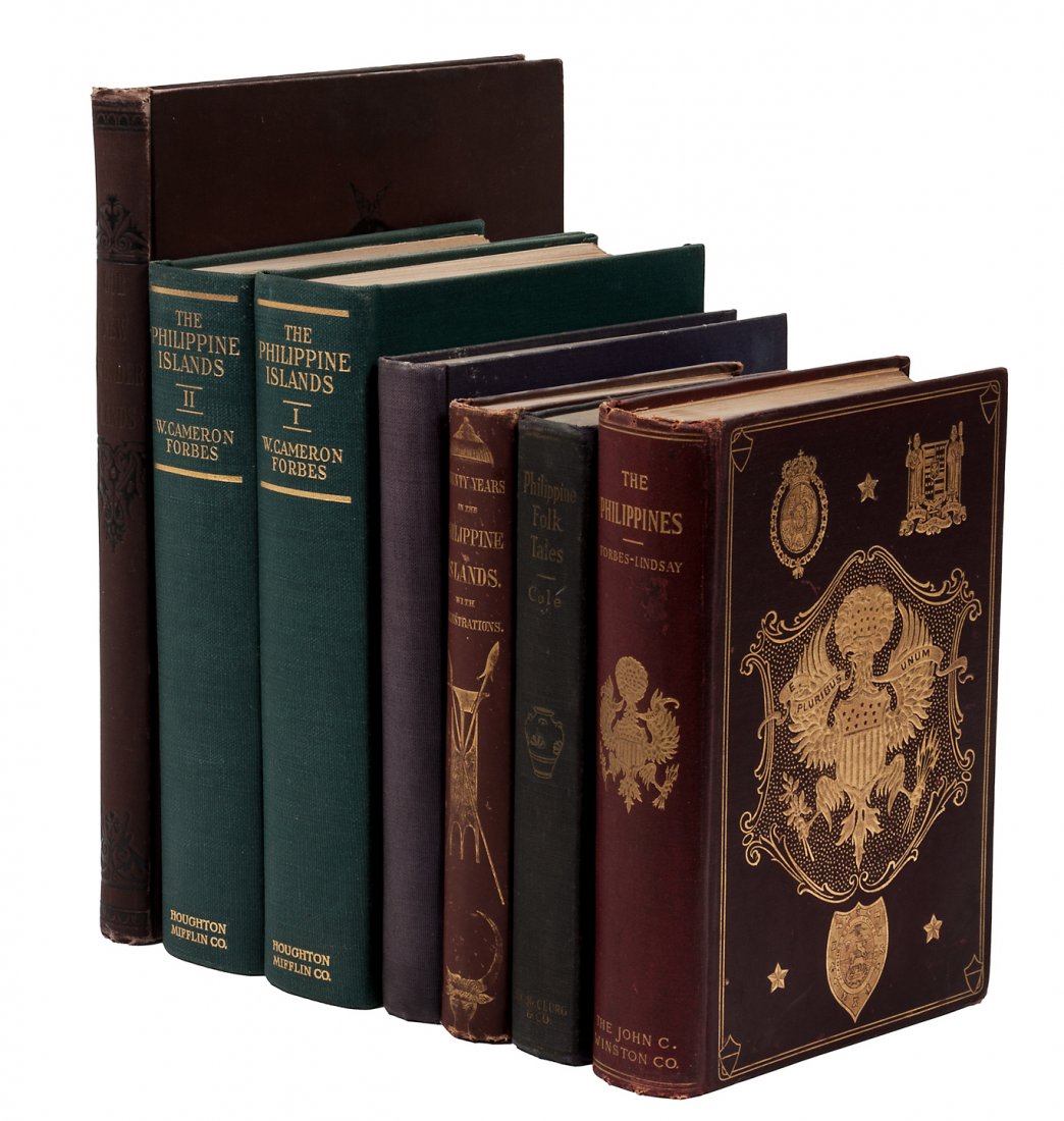 Six works on the Philippine Islands: Title: Six works on the Philippine Islands Author: Description: Includes: Cole, Mabel Cook. Philippine Folk Tales. Blue cloth. Chicago: McClurg, 1916. Conger