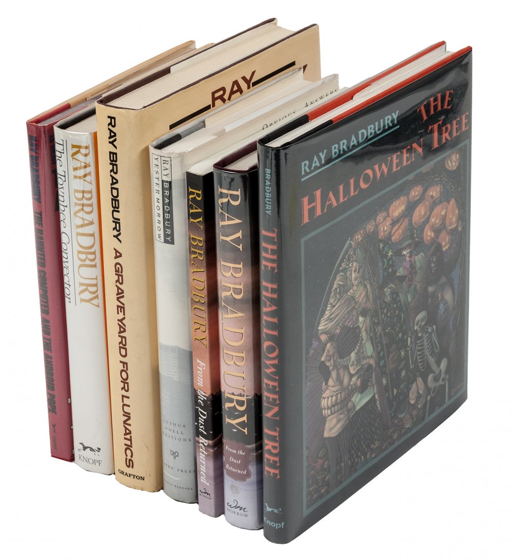 Seven by Ray Bradbury, 6 signed: Title: Seven volumes by Ray Bradbury Author: Bradbury, Ray Description: Includes: The Haunted Computer and the Andriod Pope. Signed by Bradbury on front free endpaper. Publicity photo of Br