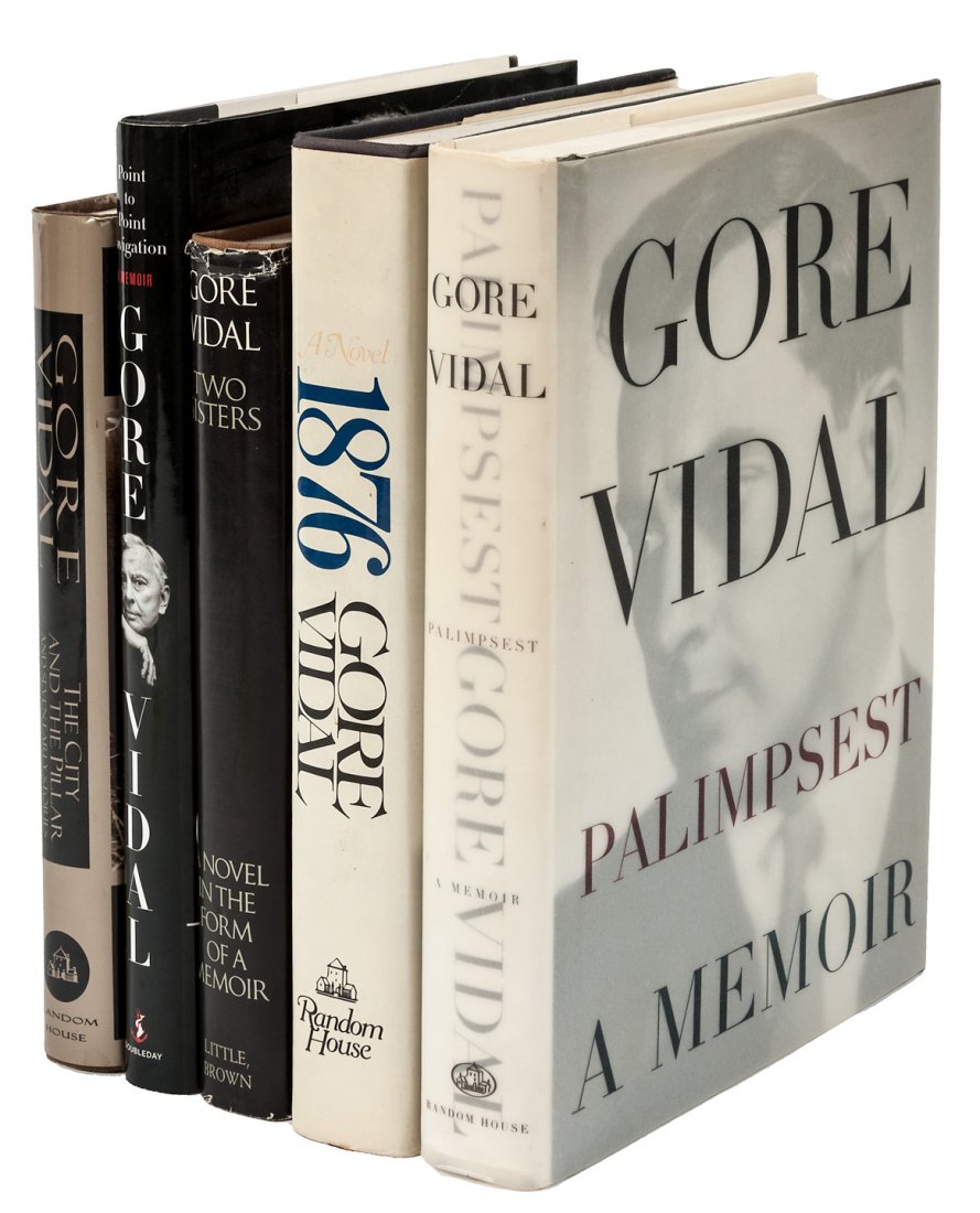 5 by Gore Vidal, 4 of them signed: Heading: Author: Vidal, Gore Title: Five titles by Gore Vidal, four of the signed &/or inscribed by the author Place Published: Various places Publisher: Date Published: Various dates