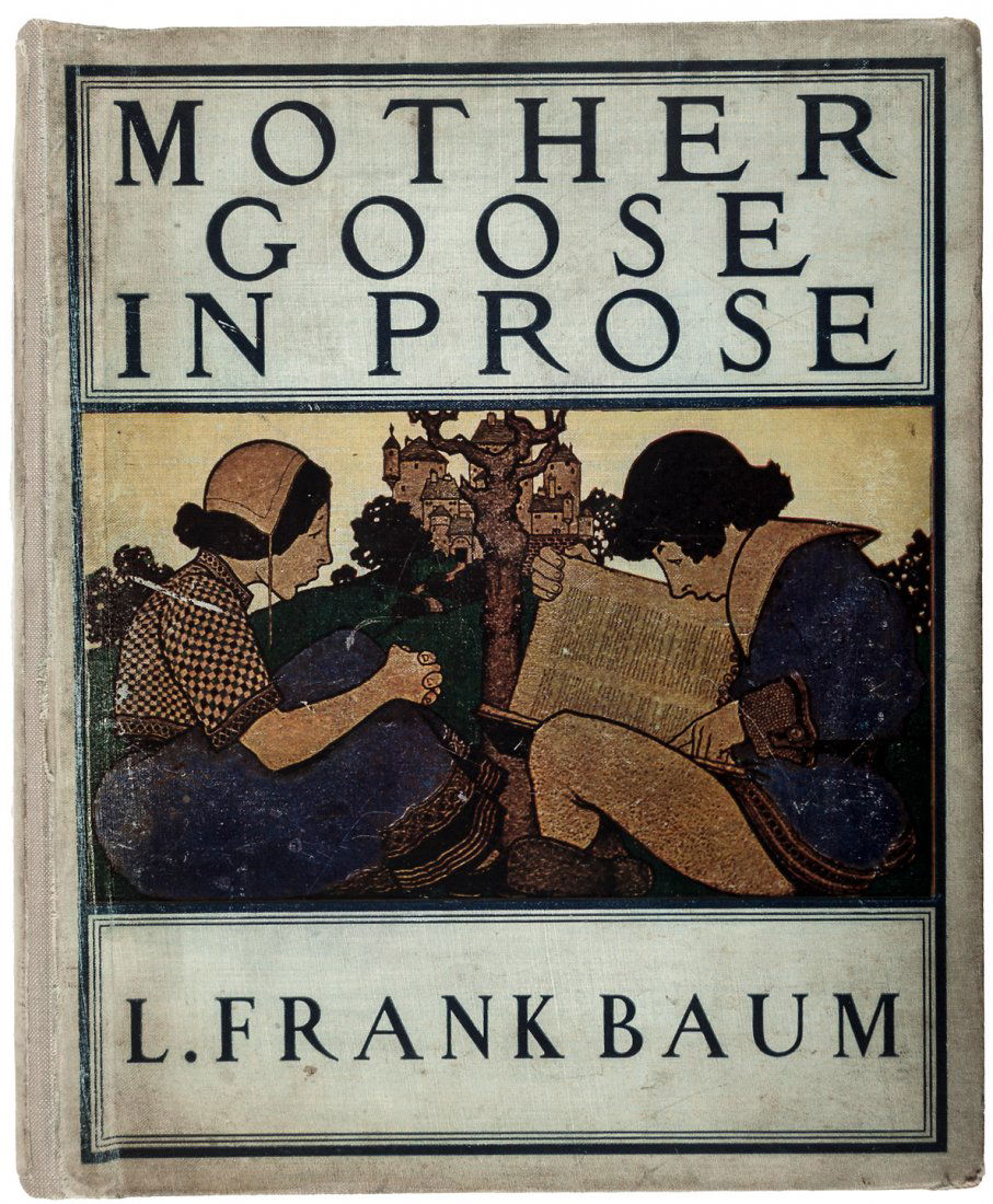 Mother Goose in Prose illustrated by Maxfield Parrish: Heading: Author: Baum, L. Frank Title: Mother Goose in Prose Place Published: Chicago Publisher:Way & Williams Date Published: [1897] Description: 265 pp. Title-page in red