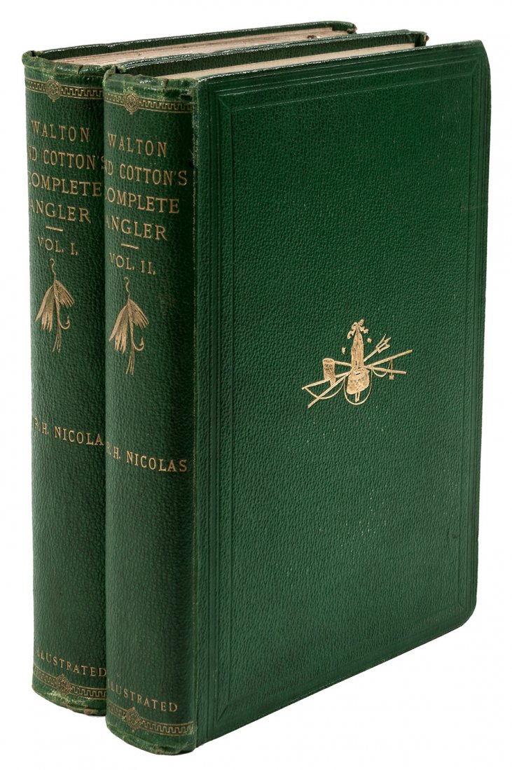 Walton's Angler 1860 Edition: Heading: (Angling) Author: Walton, Izaak & Charles Cotton Title: The Complete Angler or the Contemplative Man's Recreation Being A Discourse of Rivers Fish-Ponds Fish and Fishing Written by Izaak Walt