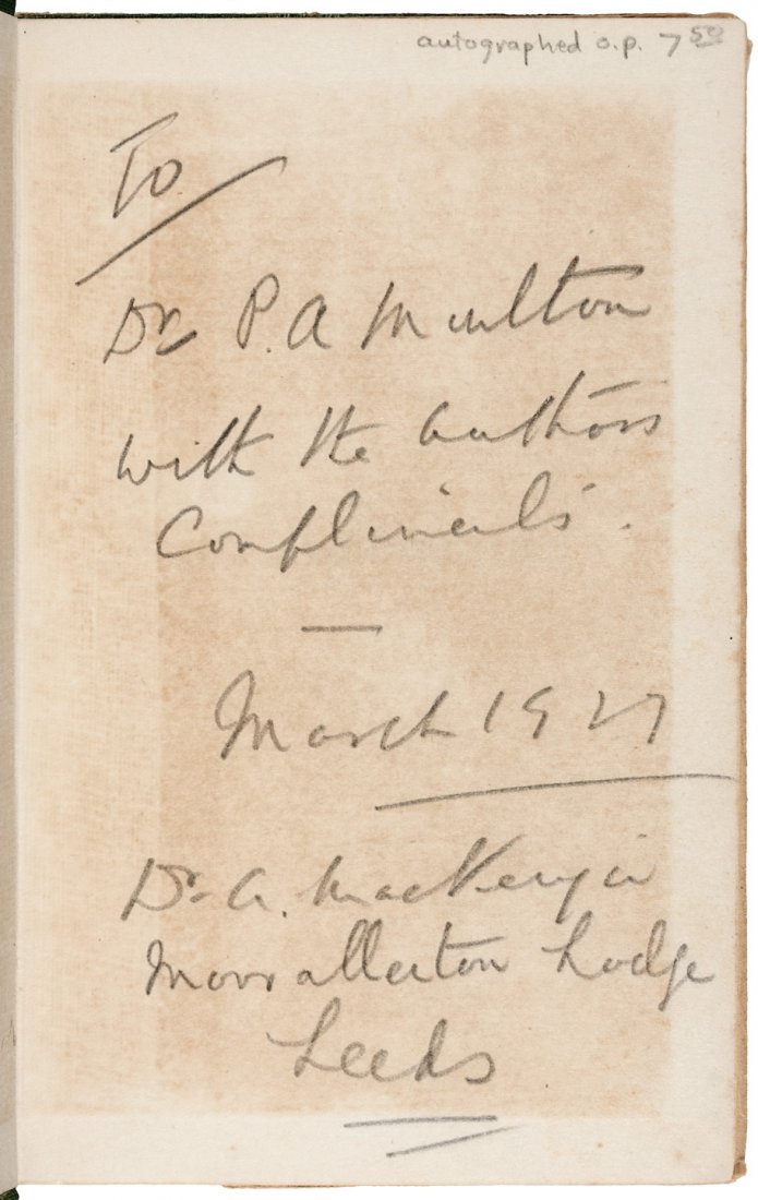 Signed copy of Mackenzie's Golf Architecture in dj: Heading: Author: Mackenzie, Dr. A[lister] Title: Golf Architecture: Economy in Course Construction and Green-Keeping - rare inscribed copy in a dust jacket Place Published: London Publisher:Simpkin, M