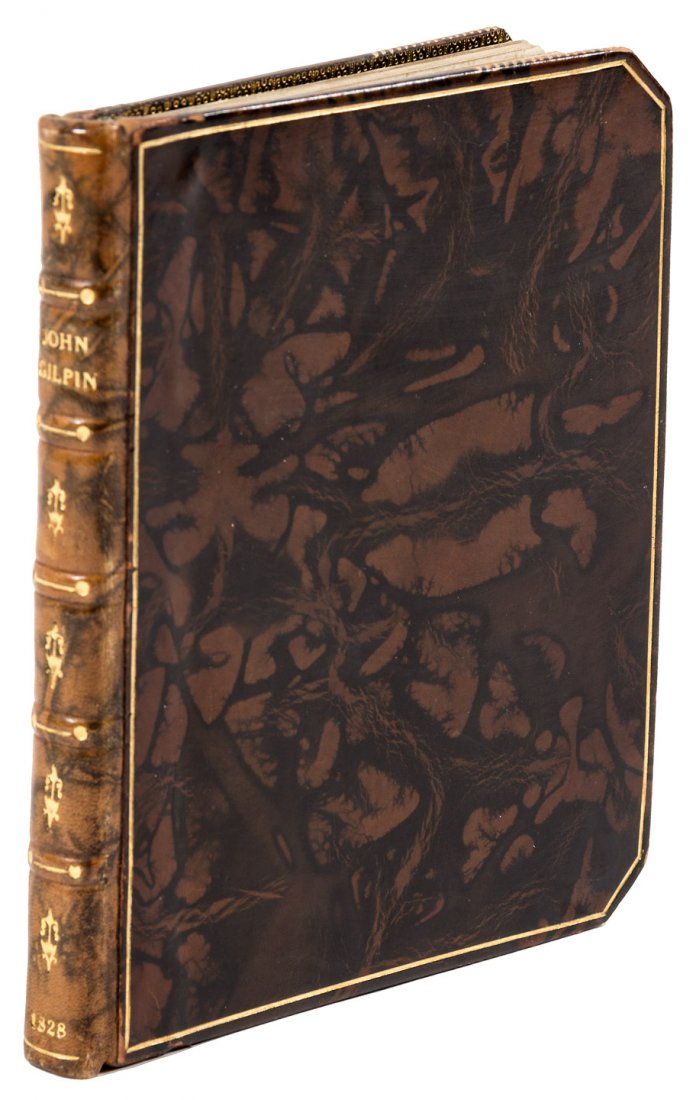 Cruikshank-illustrated book bound by Bayntun: Heading: (Fine Bindings) Author: (Cruikshank, George) Title: The Diverting History of John Gilpin: Showing How he Went Farther than he Intended, and Came Safe Home Again Place Published: London Publis