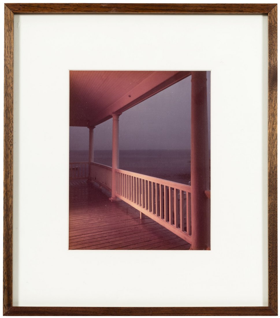 Joel Meyerowitz Provincetown Porch from Bay, Sky, Porch: Heading: (Photography) Author: Meyerowitz, Joel Title: Porch, Provincetown (from Bay, Sky, Porch) Place Published: Publisher: Date Published: 1979 Description: Chromogenic
