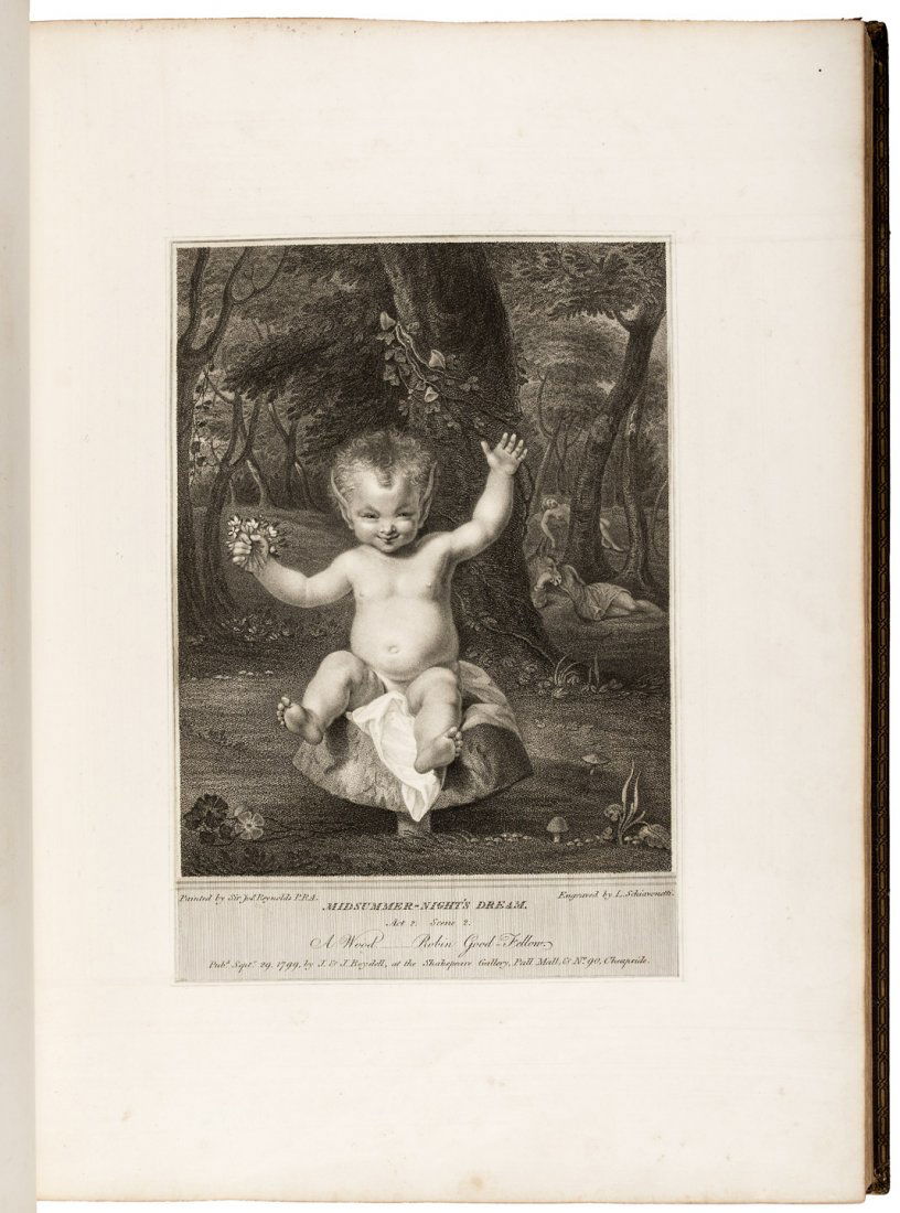 Boydell's Shakespeare Gallery with rare William Blake: Heading: (Shakespeare, William) Author: Boydell, [John] Title: Boydell's Graphic Illustrations of the Dramatic Works of Shakspeare; Consisting of a Series of Prints Formin an Elegant and Useful Compan