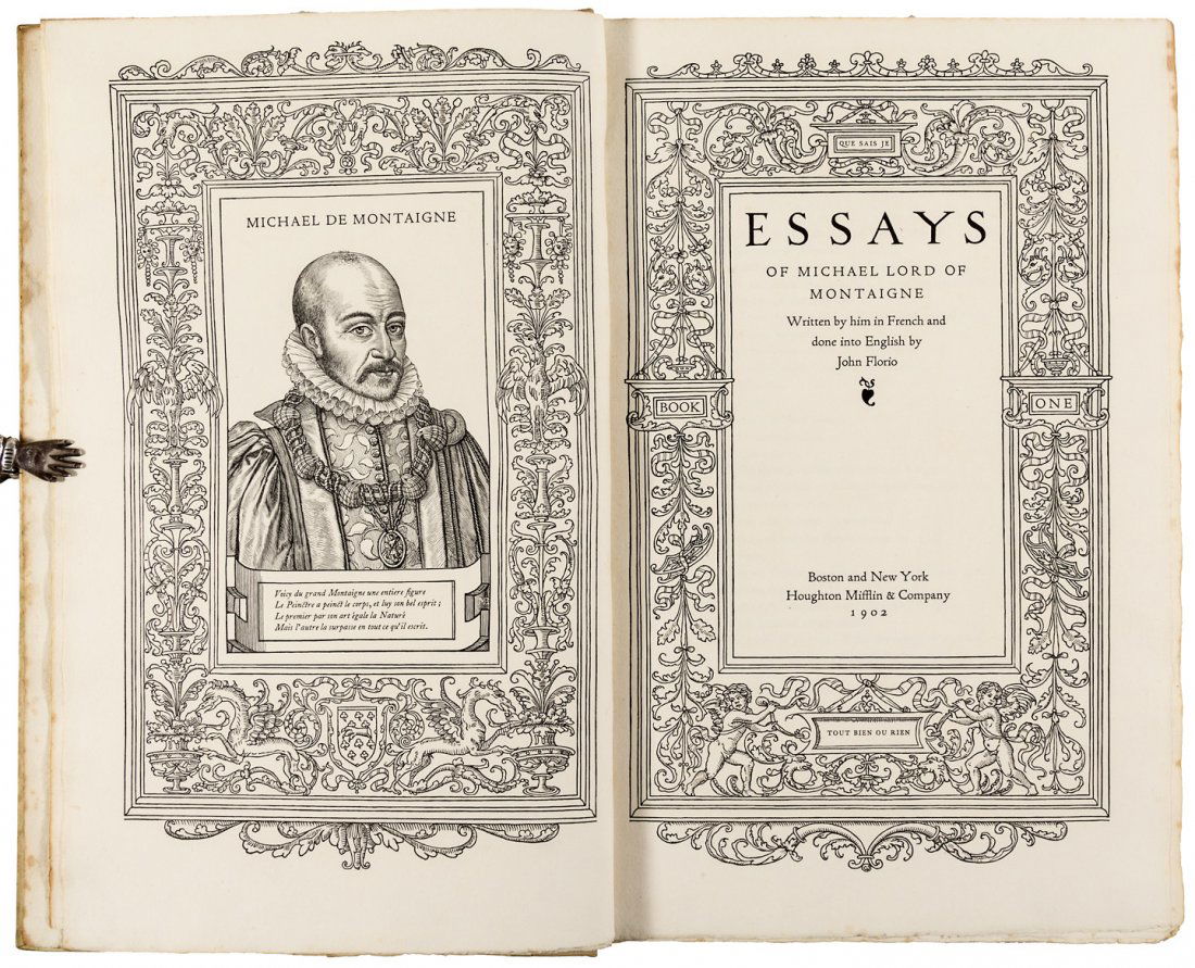 essays montaigne Getting the message in montaigne's essays patrick henry there is no doubt that, after a significant absence, the question of ethics is back in literary studies. essays montaigne Getting the message in montaigne's essays patrick henry there is no doubt that, after a significant absence, the question of ethics is back in literary studies.