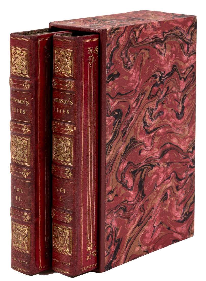 Johnson's Lives of the English Poets finely bound: Heading: Author: Johnson, Samuel Title: The Lives of the English Poets Place Published: London Publisher:George Cowie and Co. Date Published: 1825 Description: Edited by Re