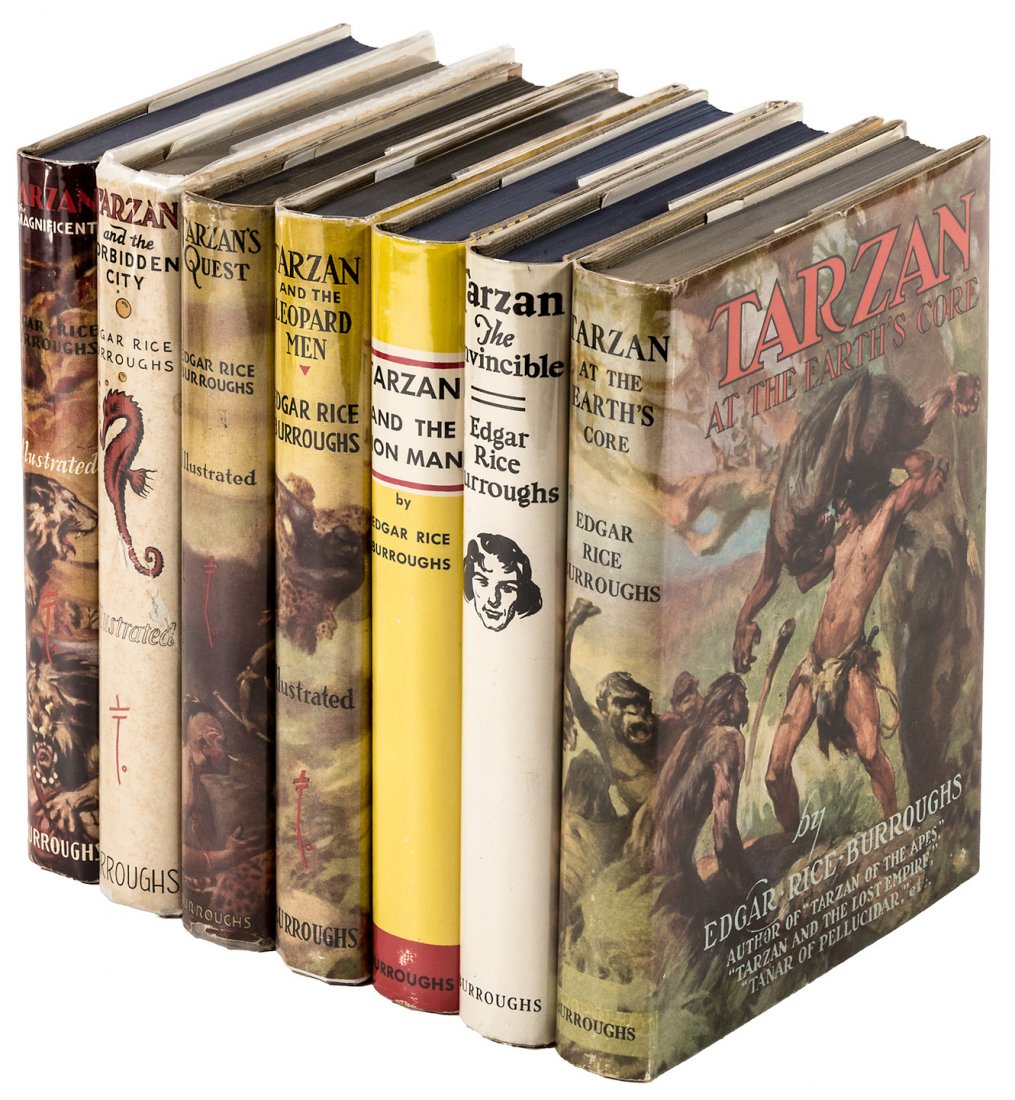 Seven Tarzan Novels: Heading: Author: Burroughs, Edgar Rice Title: Seven Tarzan reprints published by Edgar Rice Burroughs, Inc. Place Published: Tarzana, CA Publisher:Edgar Rice Burroughs, Inc. Date Published: