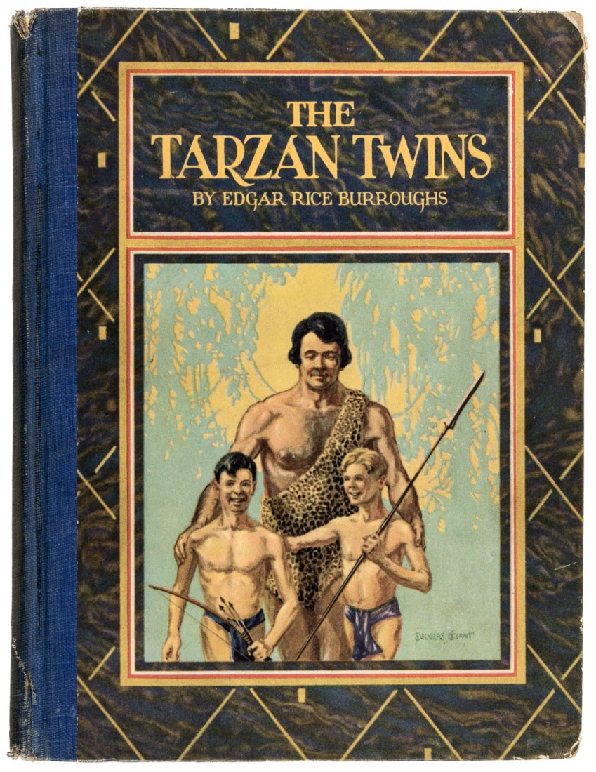 The Tarzan Twins Volland Edition: Heading: Author: Burroughs, Edgar Rice Title: The Tarzan Twins Place Published: Joliet, IL Publisher:P. F. Volland Date Published: [1927] Description: Illustrated in color