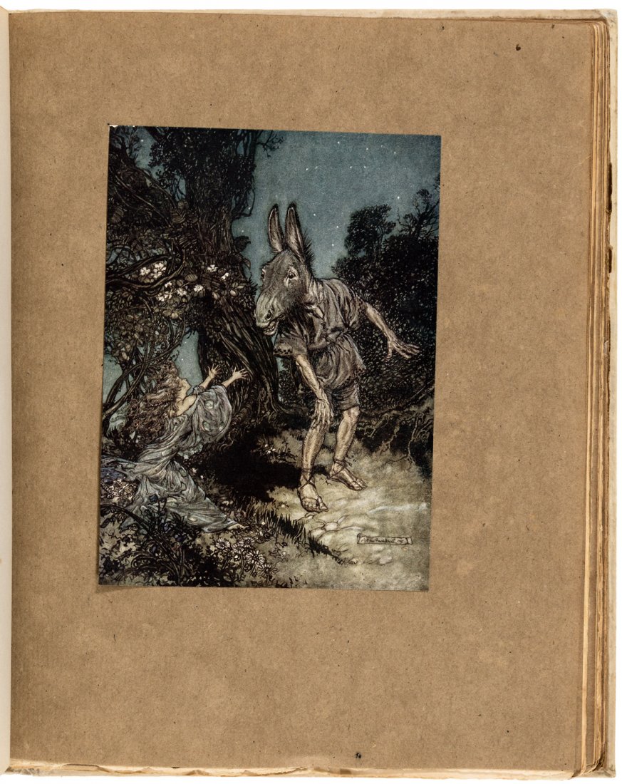 Midsummer Night's Dream with Rackham illustrations: Heading: (Rackham, Arthur) Author: Shakespeare, William Title: A Midsummer-Night's Dream Place Published: London / New York Publisher:Heinemann / Doubleday, Page Date Published: 1908 De