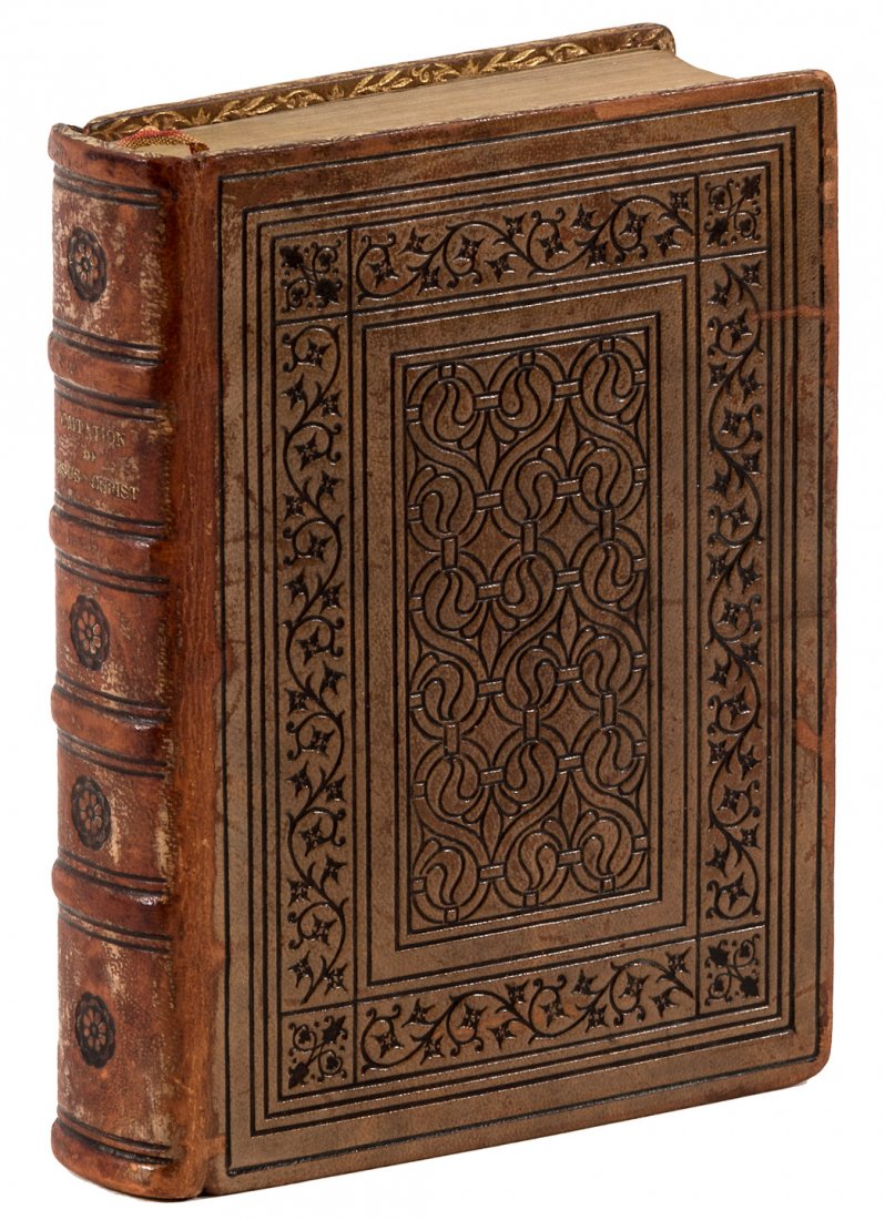L'imitation De Jesus-Christ finely bound: Heading: (Fine Bindings) Author: Title: L'imitation De Jesus-Christ Traduction et RÃ©flexions Par l'AbbÃ© F. De Lamennais Suivie De l'Ordinaire De La Messe Place Published: Paris Publisher:Gruel e
