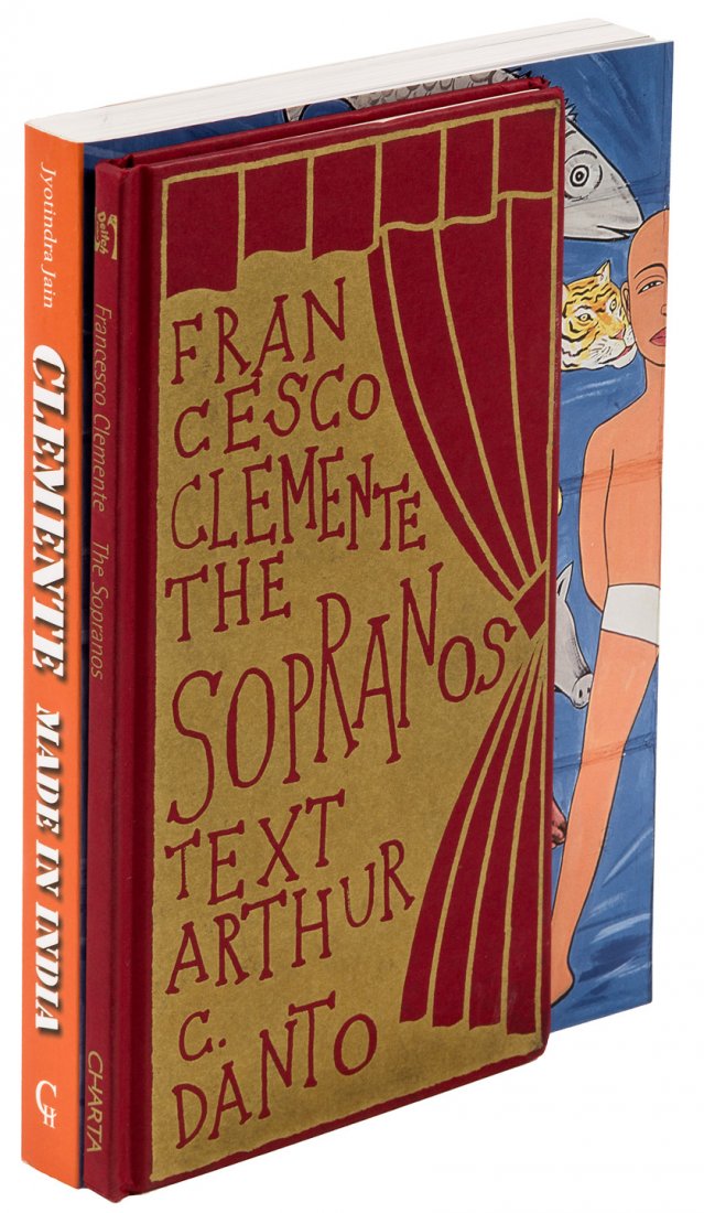 2 works of Francesco Clemente art, 1 signed: Heading: (Clemente, Francesco) Author: Title: Two volumes about Francesco Clemente - one signed Place Published: Various places Publisher: Date Published: Various dates Description: </