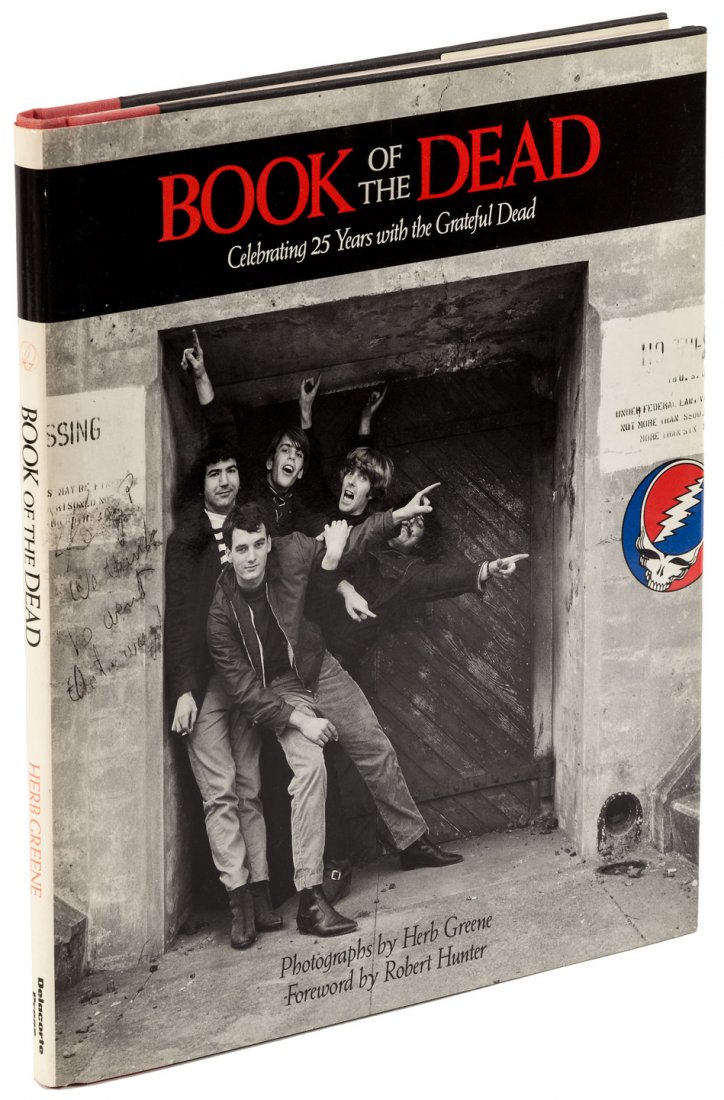 Book of the Dead, signed by Greene, Kesey and Ken Babbs: Heading: (Grateful Dead) Author: Greene, Herb Title: The Book of the Dead: Celebrating 25 Years with the Grateful Dead - signed by Herb Greene, Ken Babbs and Ken Kesey Place Published: [New York] Publ
