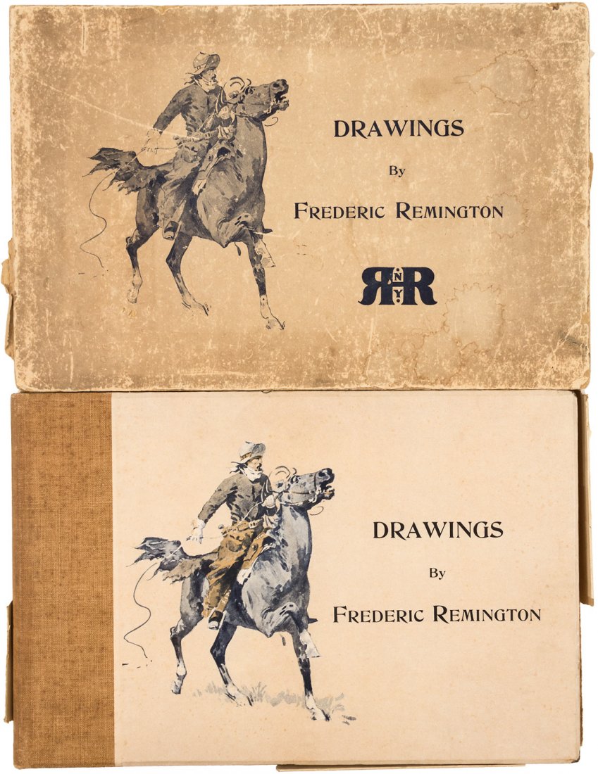 Frederic Remington Drawings: Heading: Author: Remington, Frederic Title: Drawings Place Published: New York Publisher:R.H. Russell Date Published: 1897 Description: Plates from drawings by Frederic Rem