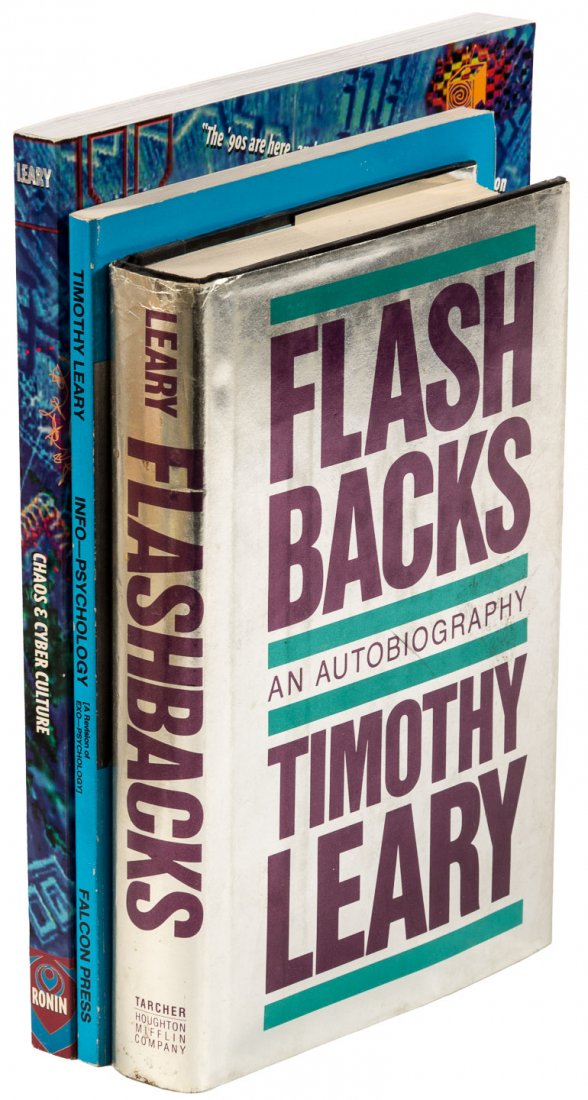 3 works by Timothy Leary, two signed: Heading: Author: Leary, Timothy Title: Three works by Timothy Leary Place Published: Various places Publisher: Date Published: Various dates Description: Includes: