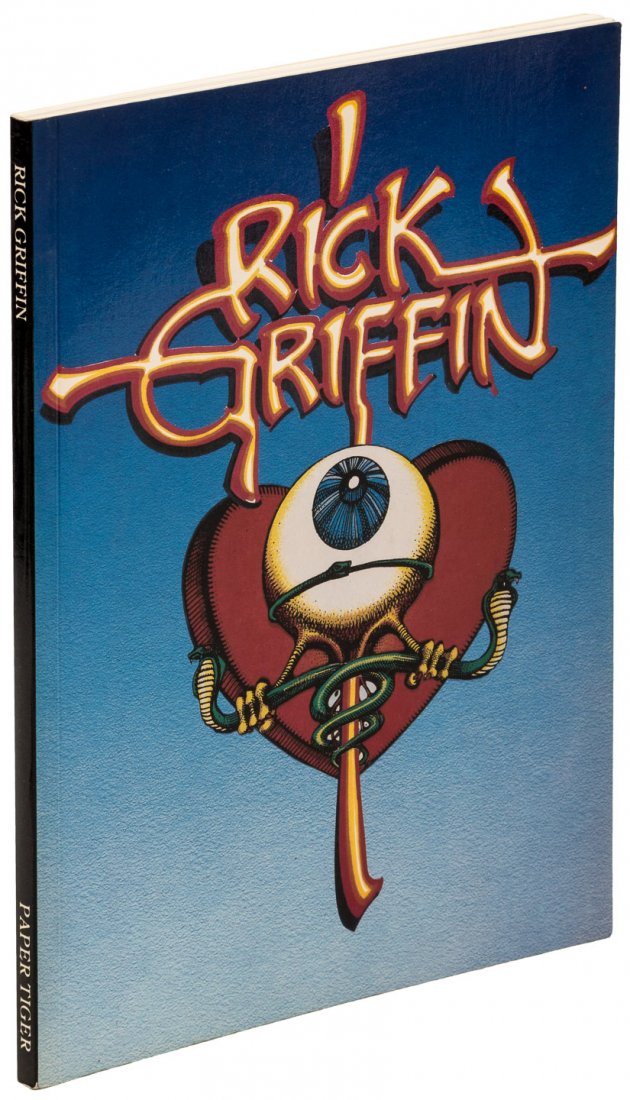 Rick Griffin poster/comic art book signed by him: Heading: (Poster Art) Author: McClelland, Gordon Title: Rick Griffin Place Published: Publisher:Paper Tiger Date Published: [1980] Description: 95 pp. Illustrated in color