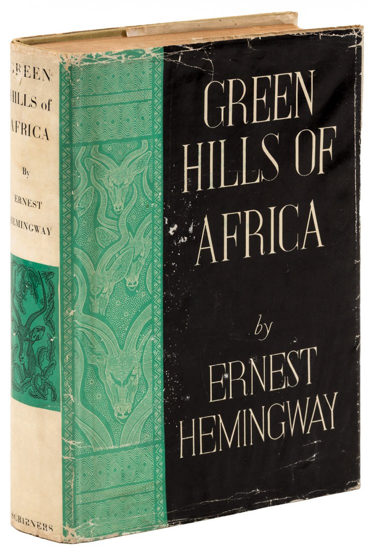 Ernest Hemingway Green Hills of Africa: Heading: Author: Hemingway, Ernest Title: Green Hills of Africa Place Published: New York Publisher:Scribner's Date Published: 1935 Description: Decorations by Edward Shent