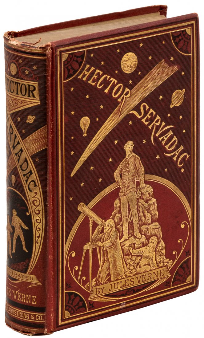 Hector Servadac by Jules Verne 1st Edition: Heading: Author: Verne, Jules Title: Hector Servadac Place Published: New York Publisher:Scribner, Armstrong & Co. Date Published: 1878 Description: x, [2], 370 + [2] ad pp