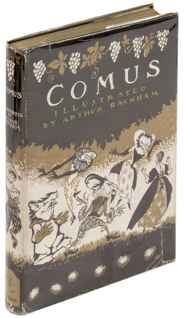 Milton's Comus with illustrations by Arthur Rackham: Heading: (Rackham, Arthur) Author: Milton, John Title: Comus Place Published: London Publisher:William Heinemann Date Published: [1921] Description: With 24 tipped-in color