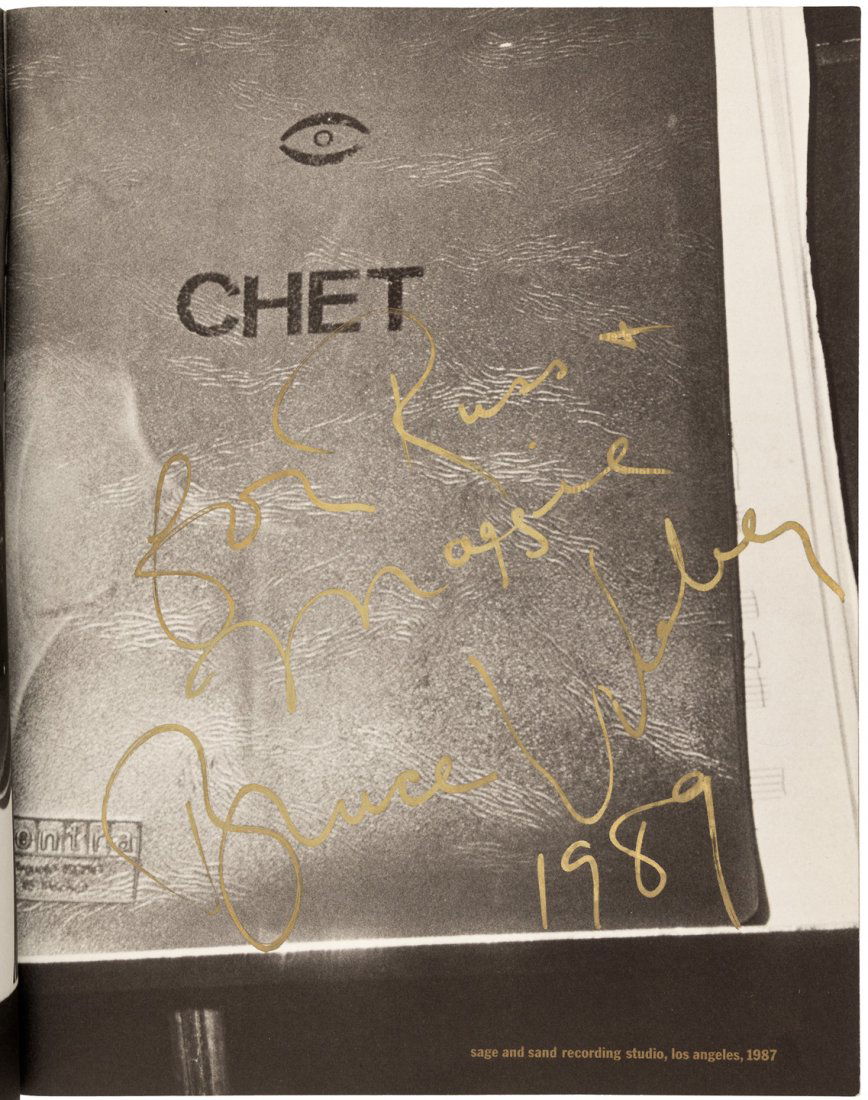 Bruce Weber Let's Get Lost signed: Heading: Author: Weber, Bruce Title: Let's Get Lost: A Film Journal Starring Chet Baker Place Published: Los Angeles Publisher:Little Bear Films Date Published: 1988 Description: <