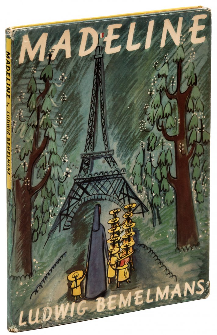 Ludwig Bemelmans Madeline 1st Edition in DJ: Heading: Author: Bemelmans, Ludwig Title: Madeline Place Published: New York Publisher:Simon and Schuster Date Published: 1939 Description: Unpaginated. Illustrated in colo