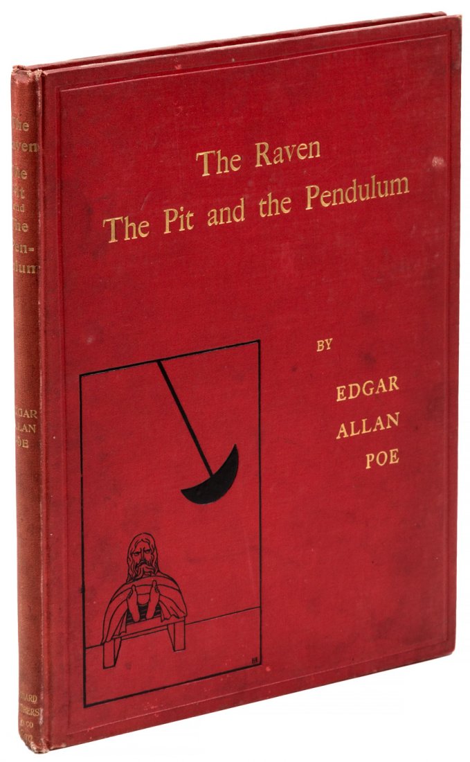 Poe's The Raven Illustrated with Lemerciergravures: Heading: (Horton, William Thomas) Author: Poe, Edgar Allan Title: The Raven. The Pit and the Pendulum Place Published: London Publisher:Leonard Smithers and Co. Date Published: 1899 Des