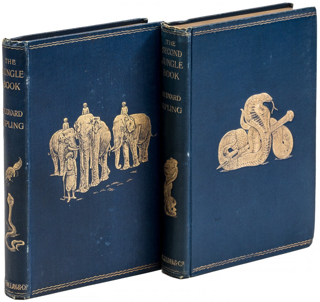 Kipling's Jungle Book & Second Jungle Book: Heading: Author: Kipling, Rudyard Title: The Jungle Book [&] The Second Jungle Book Place Published: London Publisher:Macmillan and Co. Date Published: 1894 & 1895 Description: