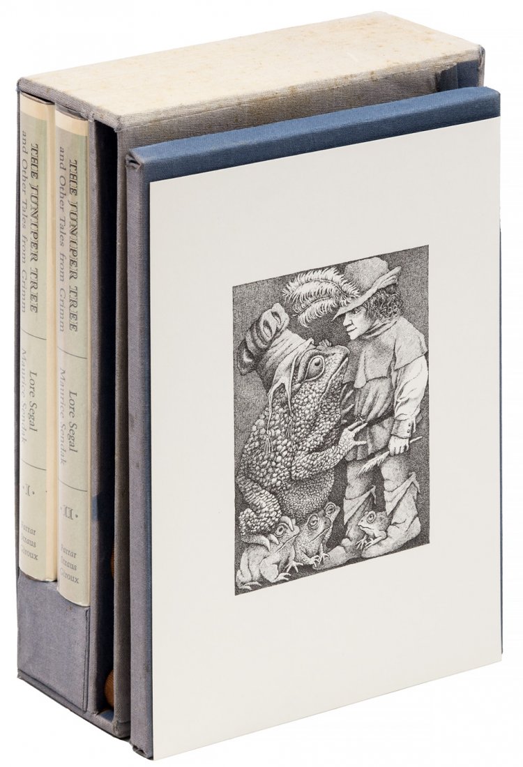 Juniper Tree 2 vols, signed by Sendak 1/500: Heading: (Sendak, Maurice) Author: Grimm Brothers Title: The Juniper Tree and Other Tales from Grimm Place Published: New York Publisher:Farrar, Strauss and Giroux Date Published: 1973]