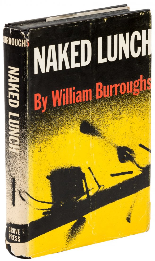 Naked Lunch 1st ed in dj by Wm S. Burroughs: Heading: Author: Burroughs, William S. Title: Naked Lunch Place Published: New York Publisher:Grove Press Date Published: [1959] Description: Black cloth and boards, dust j