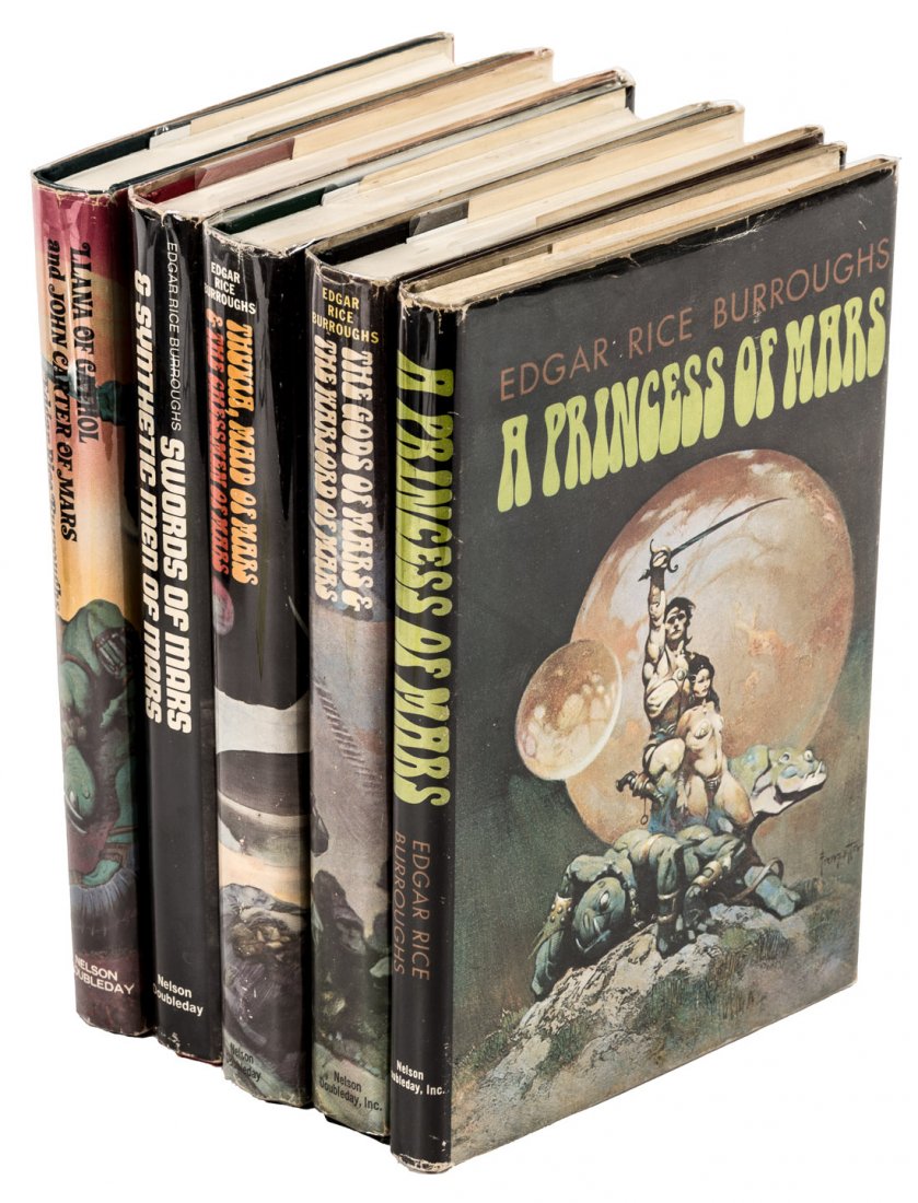 Burroughs' Classic Mars Stories: Heading: Author: Burroughs, Edgar Rice Title: Nine Mars novels by Edgar Rice Burroughs, in five volumes, from Nelson Doubleday Inc. Place Published: Garden City Publisher:Nelson Doubleday Inc. D