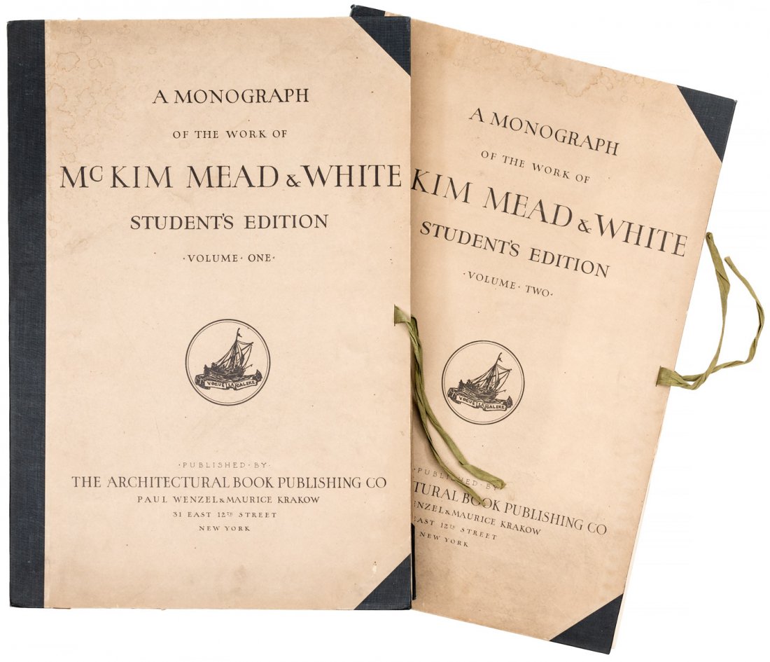 Monograph of McKim Mead & White Architecture: Heading: (Architecture) Author: Title: A Monograph of the Work of McKim Mead & White. Student's Edition Place Published: New York Publisher:Architectural Book Publishing Co. Date Published: