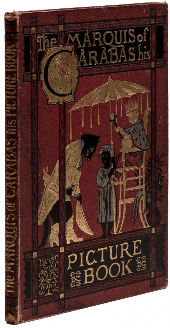 The Marquis of Carabas' Picture Book: Heading: (Crane, Walter) Author: Title: The Marquis of Carabas' Picture Book, containing Puss in Boots, Old Mother Hubbard, My Mother, The Forty Thieves Place Published: London Publisher:George Routl
