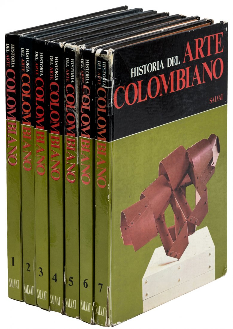 Historia del Arte Colombiano: Heading: (Colombia) Author: Martin, Ricardo, editor. Title: Historia del Arte Colombiano, Volume I-VII and Two Fascicules Place Published: Barcelona, Spain Publisher:Salvat Editores, S, A. Date