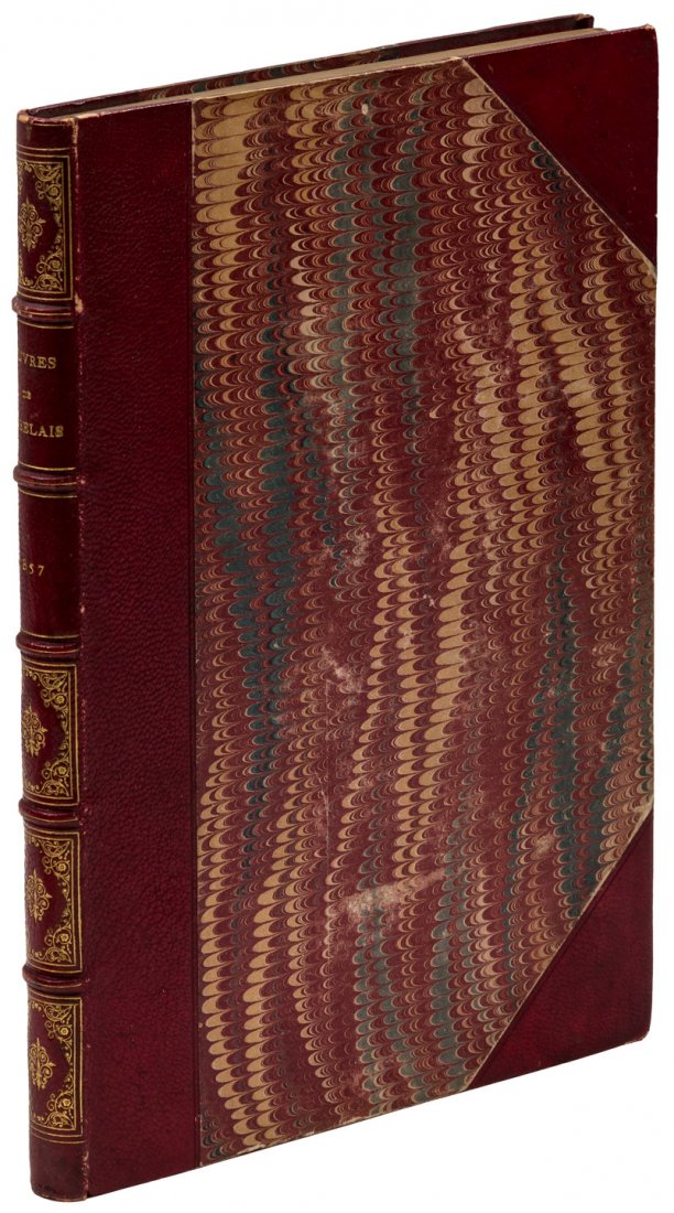 Early Doré edition of Rabelais.: Heading: (Doré, Gustave) Author: Rabelais, François Title: Œuvres, contenant la vie de Gargantua et celle de Pantagruel... Place Published: Paris Publisher:A la LIbrarie des Publications Illustres 