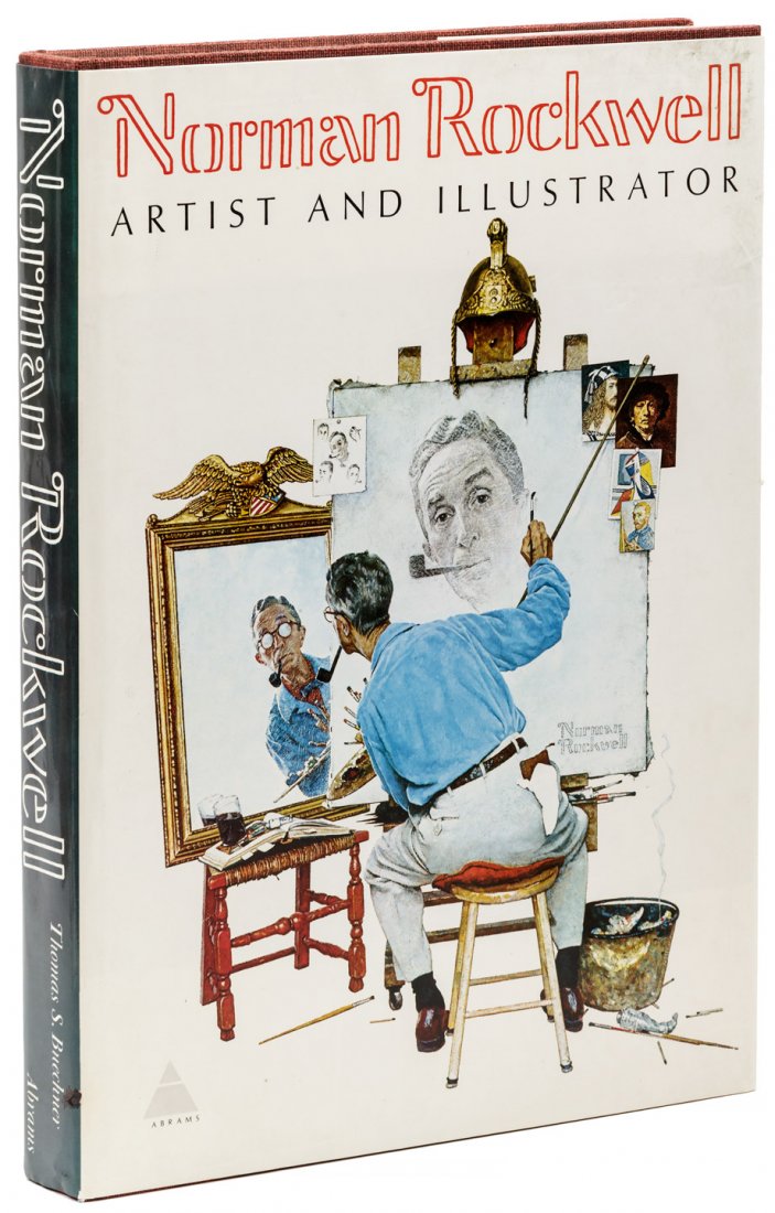 Norman Rockwell with signed label: Heading: (Rockwell, Norman) Author: Buechner, Thomas S. Title: Norman Rockwell, Artist and Illustrator Place Published: New York Publisher:Harry N. Abrams Date Published: [1970] Descrip