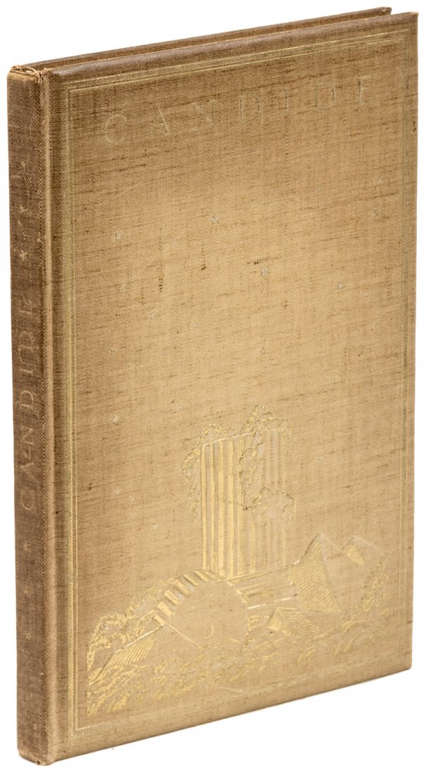 Candide with illustrations by Rockwell Kent: Heading: (Kent, Rockwell) Author: Voltaire, Jean Francois Marie Arouet de Title: Candide Place Published: New York Publisher:Random House Date Published: 1928 Description: I