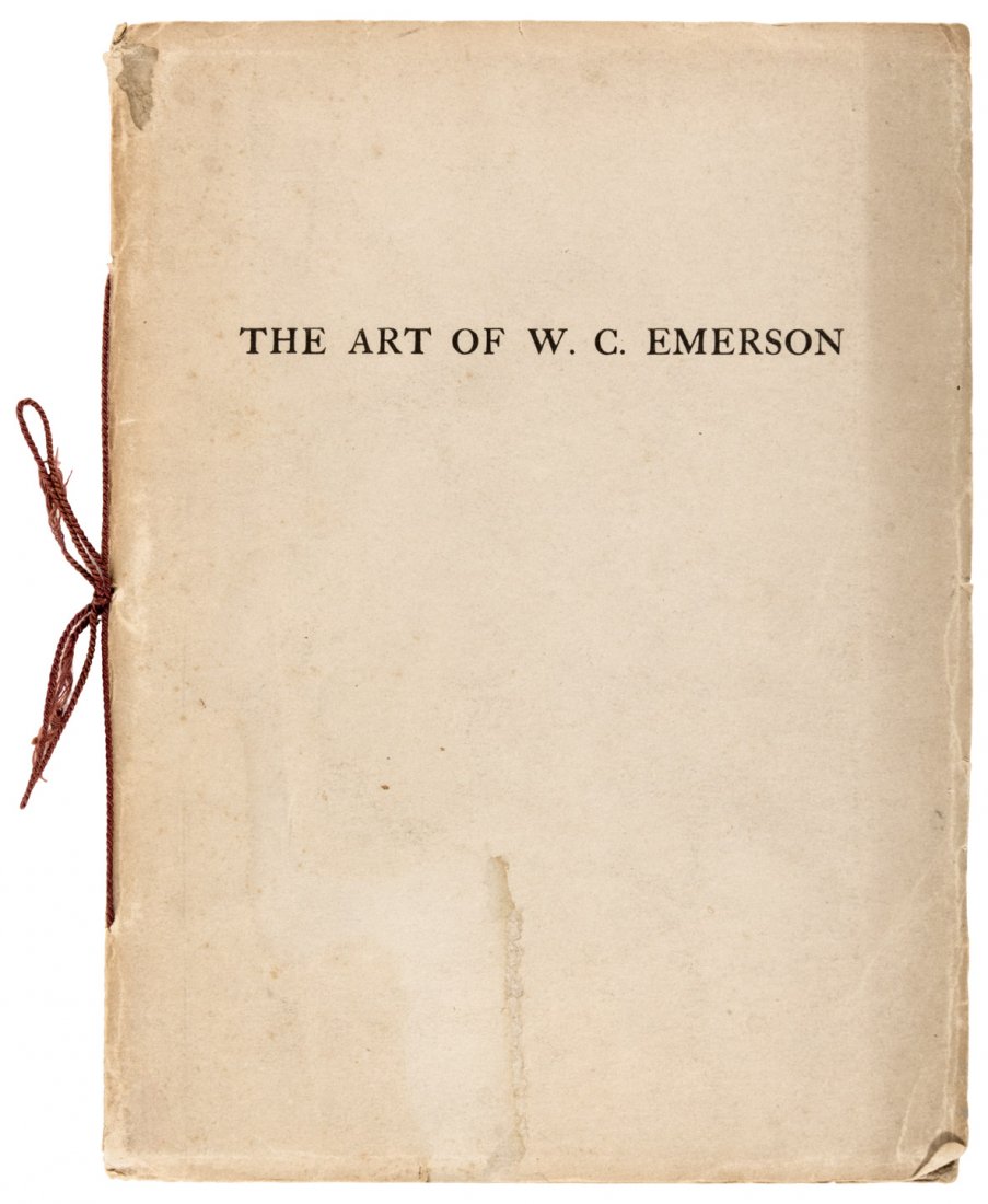 The Art of W.C. Emerson: An Appreciation: Heading: Author: Hervey, John L. Title: The Art of W.C. Emerson: An Appreciation Place Published: No place Publisher:[Privately Printed] Date Published: [1923] Description: