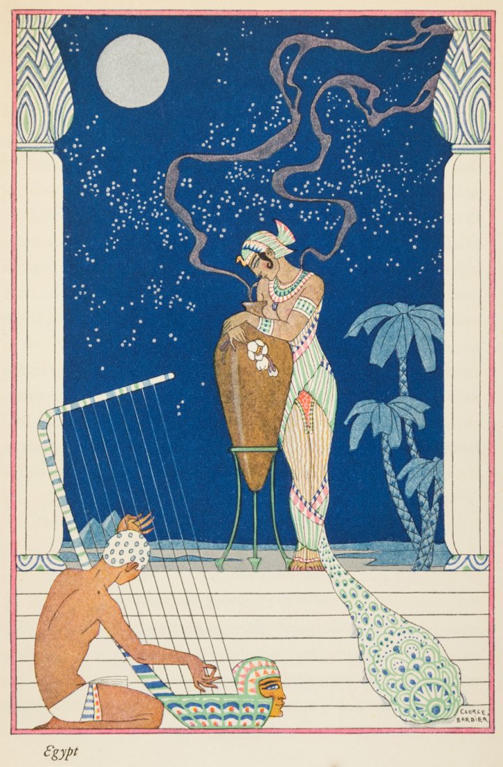 The Romance of Perfume by Richard Le Gallienne: Heading: (Barbier, George) Author: Le Gallienne, Richard Title: The Romance of Perfume Place Published: New York & Paris Publisher:Richard Hudnut Date Published: 1928 Description: <