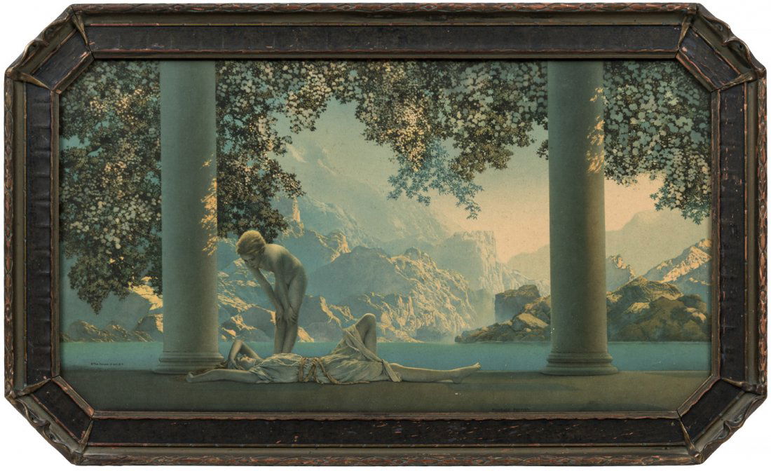 Daybreak; Maxfield Parrish: Heading: Author: Parrish, Maxfield Title: Daybreak Place Published: New York Publisher:The House of Art Date Published: [1920's] Description: Maxfield Parrish color lithogr