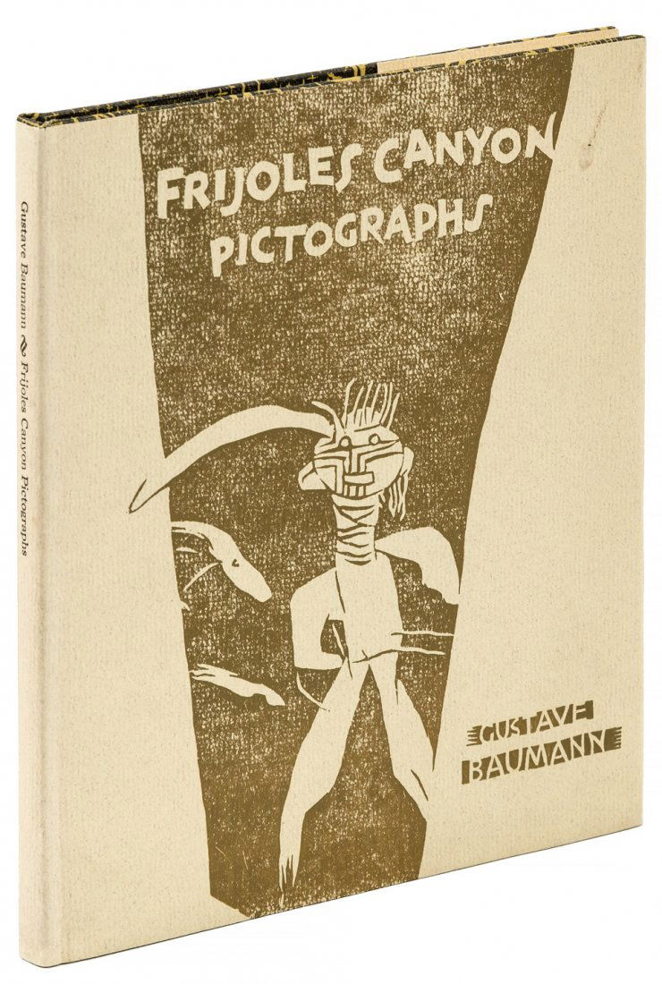 Frijoles Canyon Pictographs, Gustave Baumann: Heading: Author: Baumann, Gustave Title: Frijoles Canyon Pictographs Place Published: Los Angeles Publisher:William & Victoria Dailey Date Published: 1980 Description: