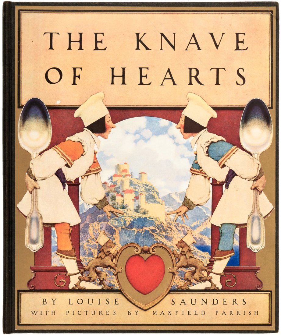The Knave of Hearts, Maxfield Parrish: Heading: (Parrish, Maxfield) Author: Saunders, Louise Title: The Knave of Hearts Place Published: New York Publisher:Charles Scribner's Sons Date Published: 1925 Description: