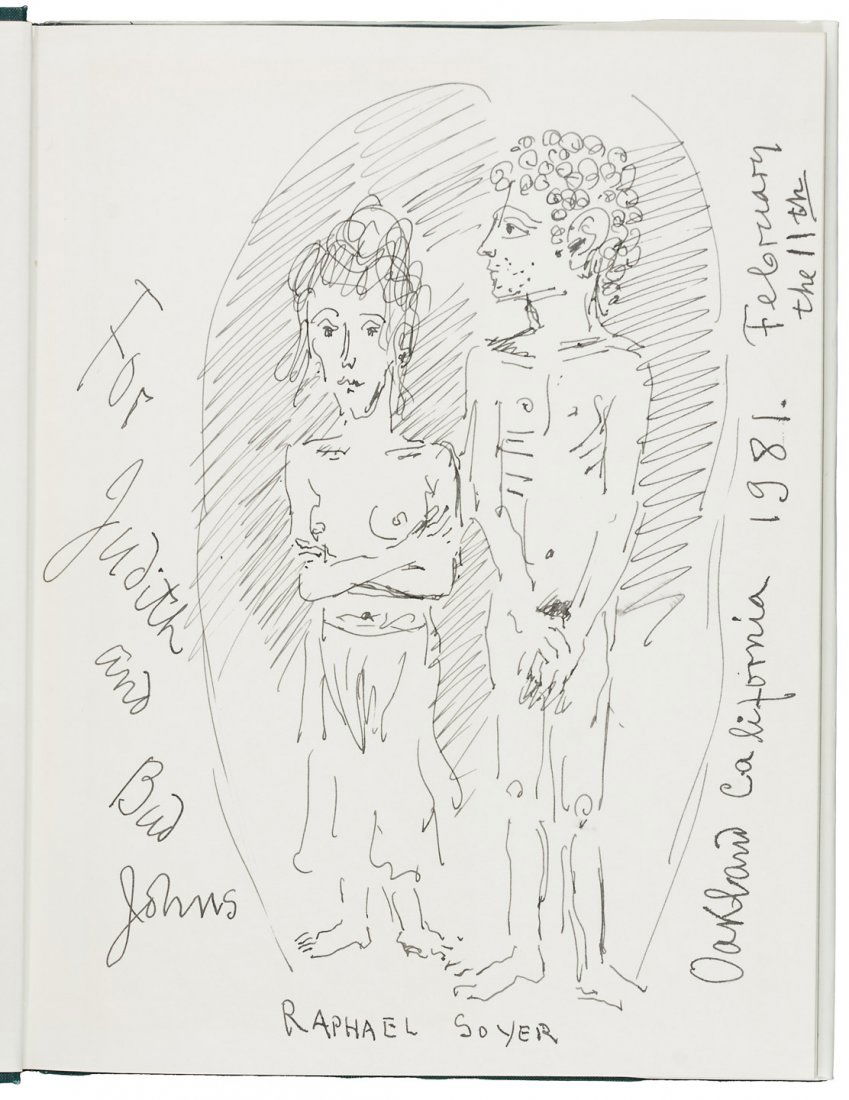 Works on the art of Raphael Soyer, some signed: Heading: (Soyer, Raphael) Author: Title: Group of works on the artist Raphael Soyer, including a few signed by him Place Published: Various places Publisher: Date Published: Various dates