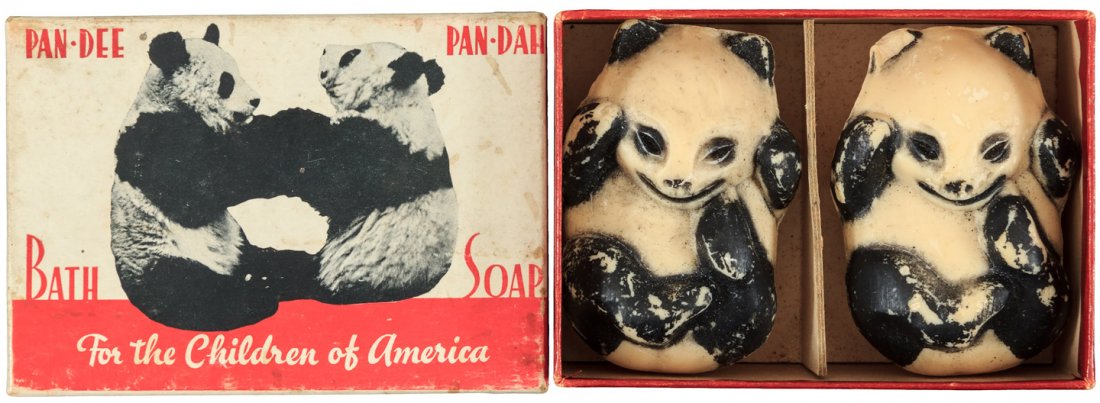 China, World War II, United China Relief: Heading: (1942 United China Relief Panda Bath Soap "for the children of America") Author: Title: Very rare United China Relief Panda Bath Soap "for the children of America" during World War II Place P