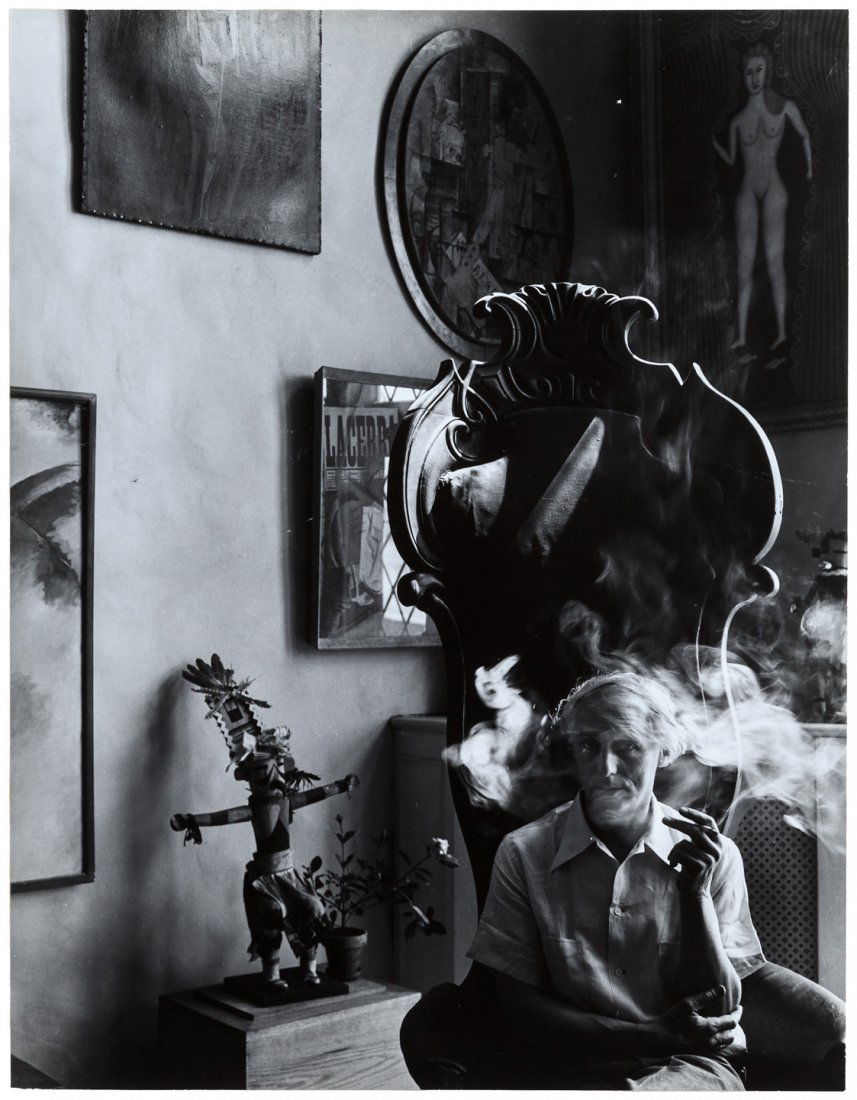 Arnold Newman photograph of Max Ernst: Heading: (Photographs) Author: Newman, Arnold Title: Max Ernst Place Published: New York Publisher:Arnold Newman Date Published: 1942 [later impression] Description: Gelatin