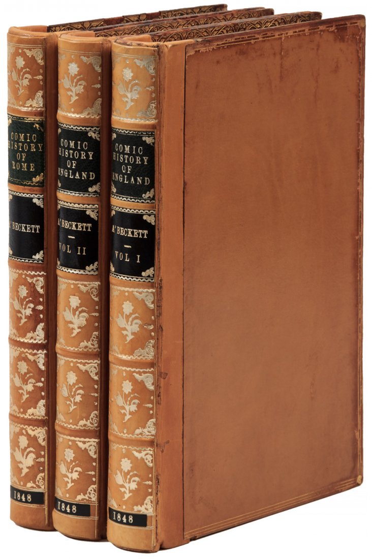 Comic History of England & Rome 1st Editions: Heading: Author: A'Beckett, Gilbert Abbott Title: The Comic History of England [and] The Comic History of Rome Place Published: London Publisher: Date Published: 1847-48, [1852] Descri