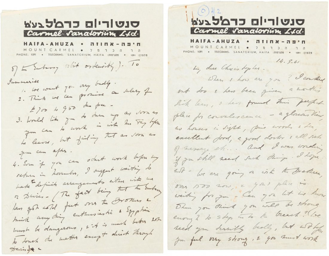 Freya Stark, British wartime agent in Cairo and: Heading: (Middle East, World War II) Author: Stark, Freya Title: 3 letters, 1940-45, from Arabia explorer Freya Stark as British wartime agent in Cairo and Baghdad Place Published: Publisher: Da