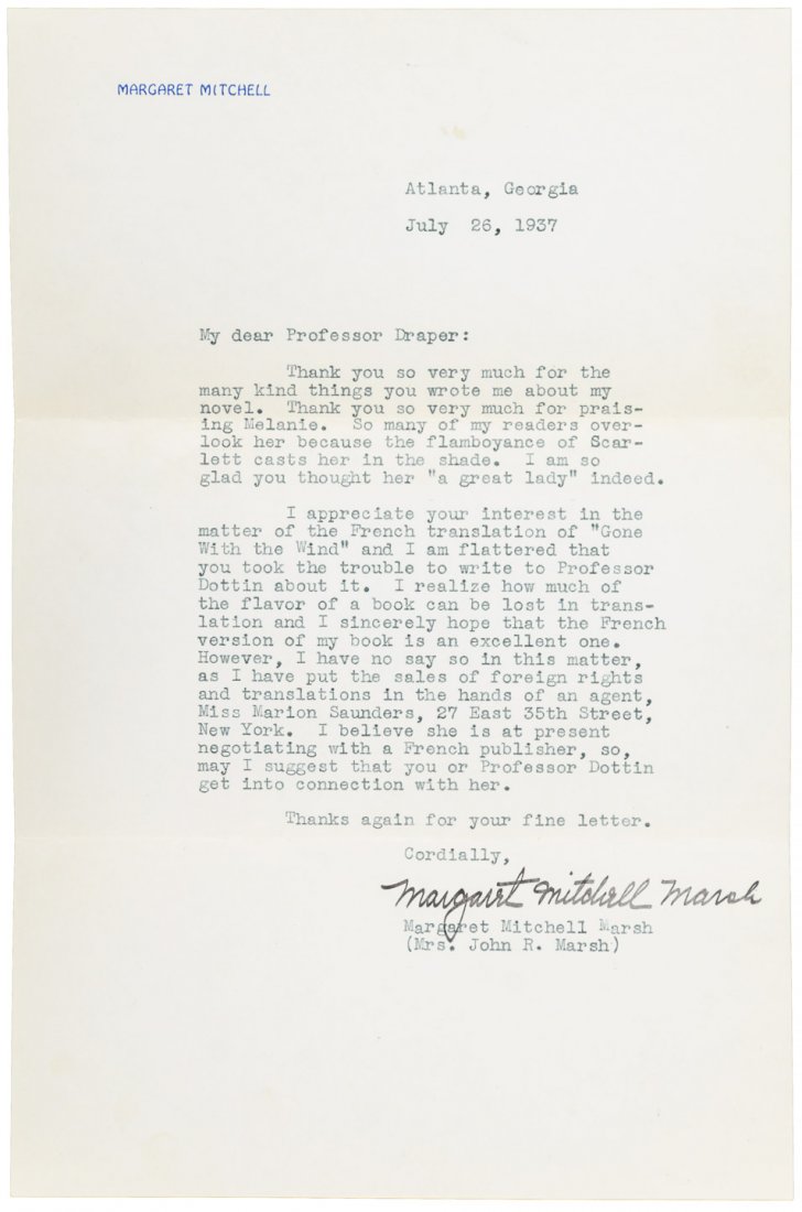GWTW Letters from Margaret Mitchell and Olivia de: Heading: Author: Mitchell, Margaret Title: Gone With the Wind - With letters from Margaret Mitchell Marsh and Olivia de Haviland Place Published: New York Publisher:Macmillan Date Published: