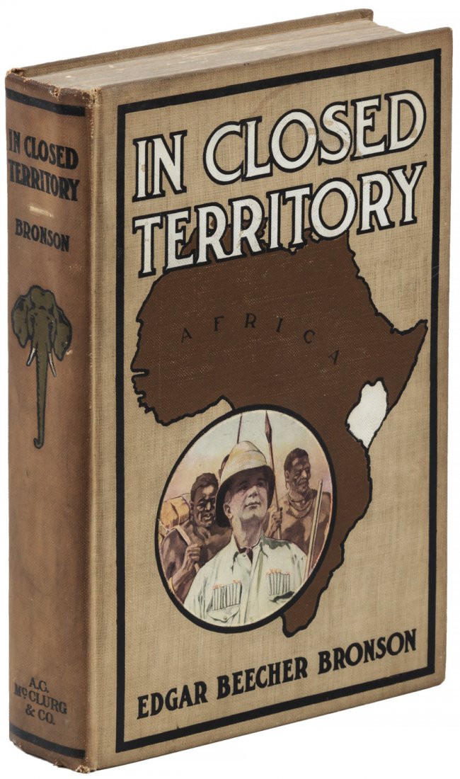 Sport in East Africa 1910: Heading: Author: Bronson, Edgar Beecher Title: In Closed Territory Place Published: Chicago Publisher:A.C. McClurg & Co. Date Published: 1910 Description: xix, [1], 299 pp.