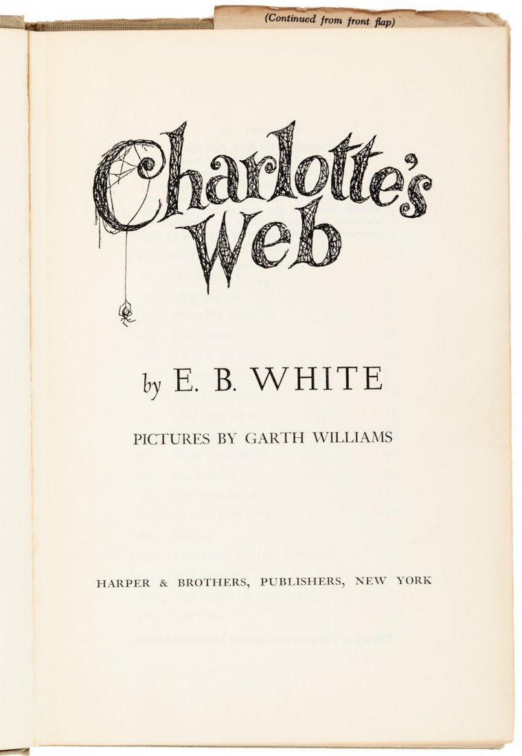 E.B. White Charlotte's Web First Edition (1 of 3)
