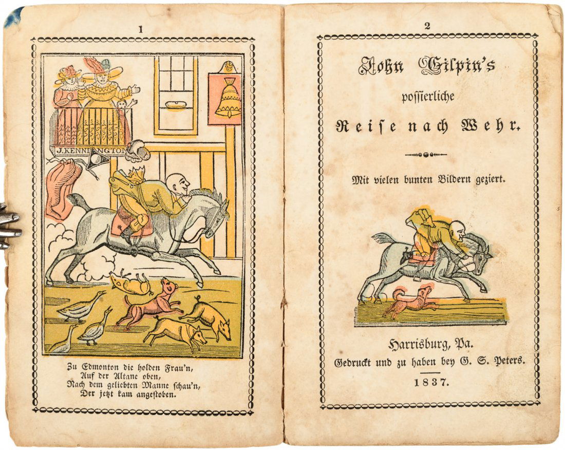 John Gilpin's Ride in German Harrisburg 1837 (1 of 4)